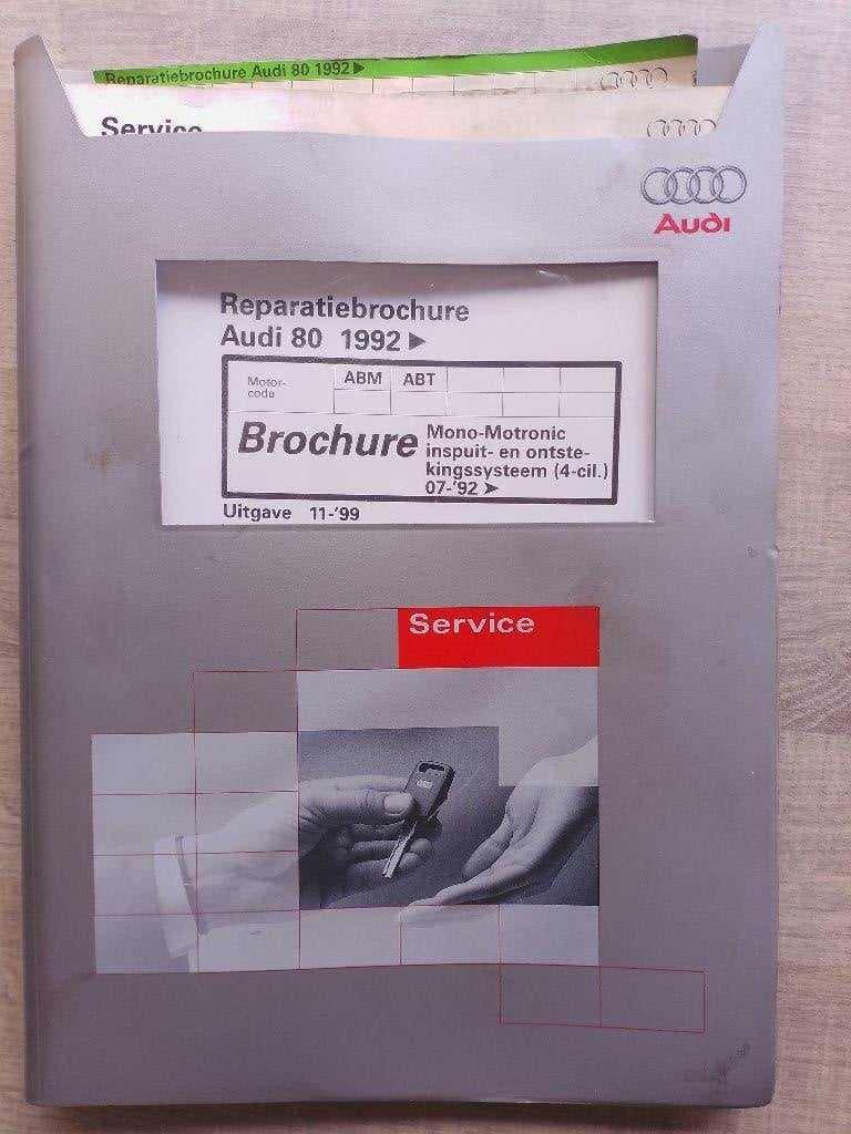 Audi 80 B4 1.6 +2.0 dealer werkplaatsboek inspuiting ABM ABT, Ophalen of Verzenden, Gelezen, Audi