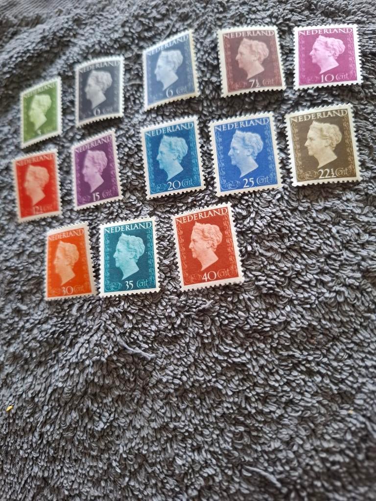 Nederland 1947-1948 Koningin Wilhelmina, Postzegels en Munten, Postzegels | Nederland, Verzenden, Na 1940, Postfris