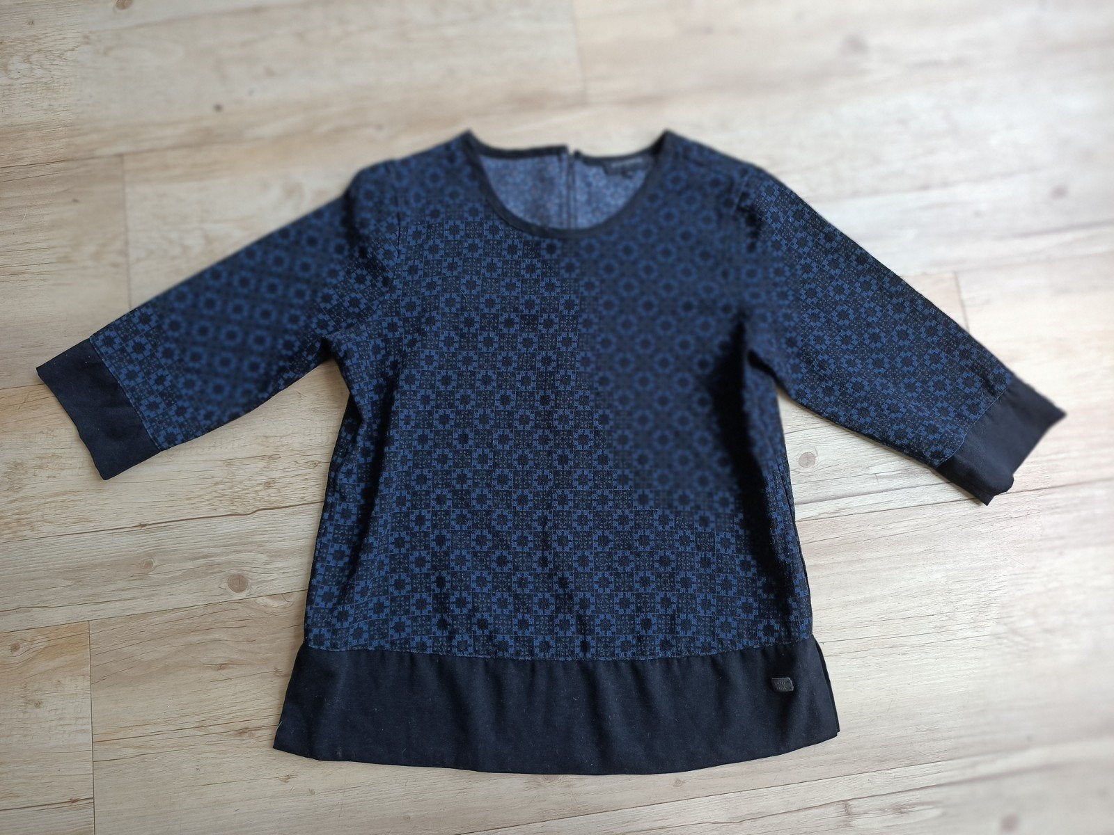 Silvercreek shirt met patroon en 3/4 mouwen maat 36 s, Blauw, Ophalen of Verzenden, Zo goed als nieuw, Korte mouw