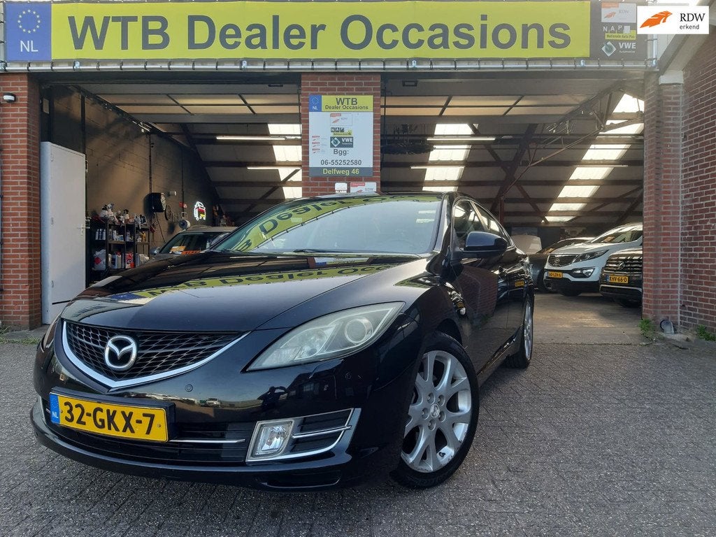 Mazda 6 2.5 S-VT Executive, Navi, Airco, Leder Bose Audio, C, Voorwielaandrijving, Gebruikt, 4 cilinders, Zwart