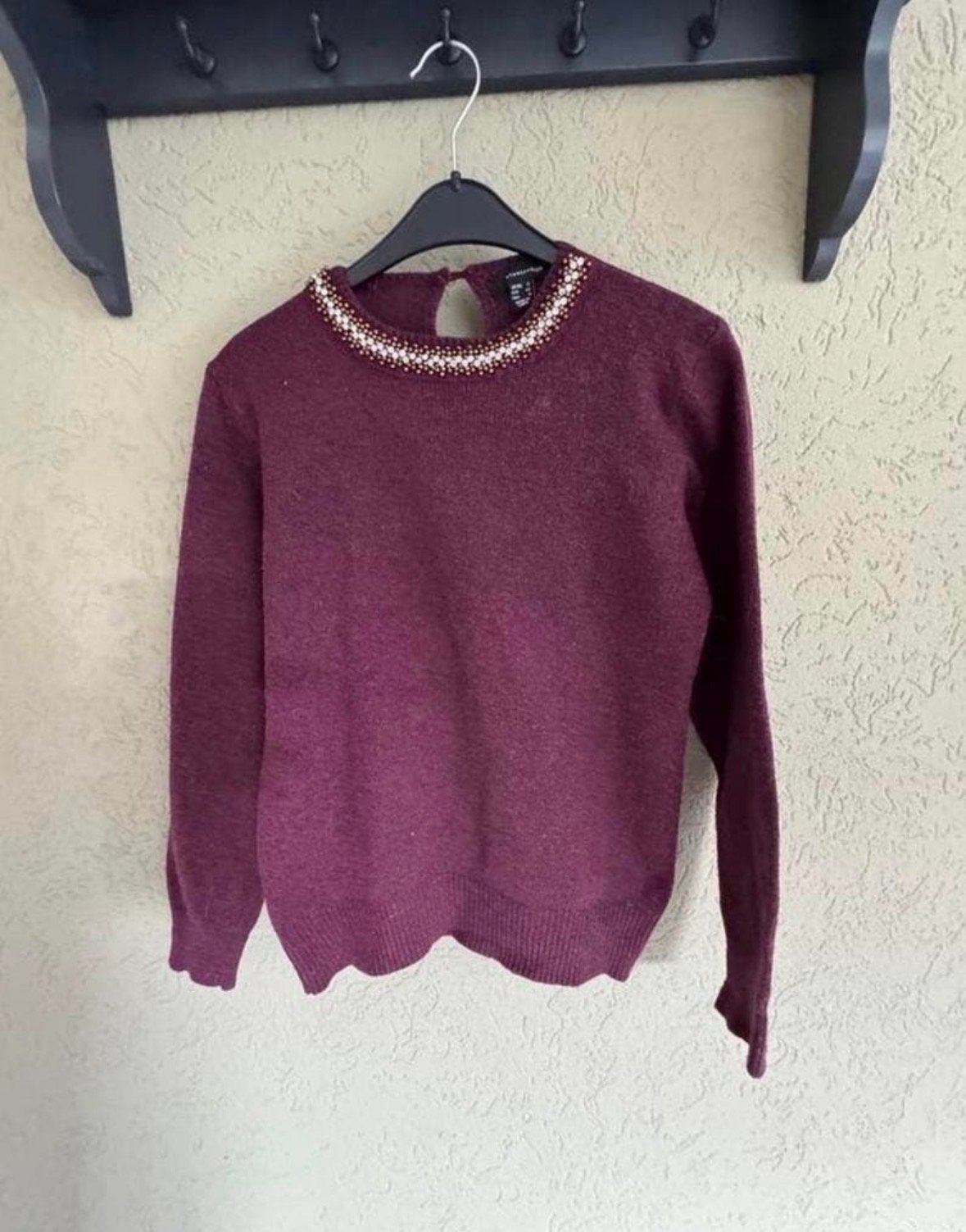 Auberginekleurige trui Atmosphere maat 40, Kleding | Dames, Ophalen of Verzenden, Zo goed als nieuw, Maat 38/40 (M), Paars