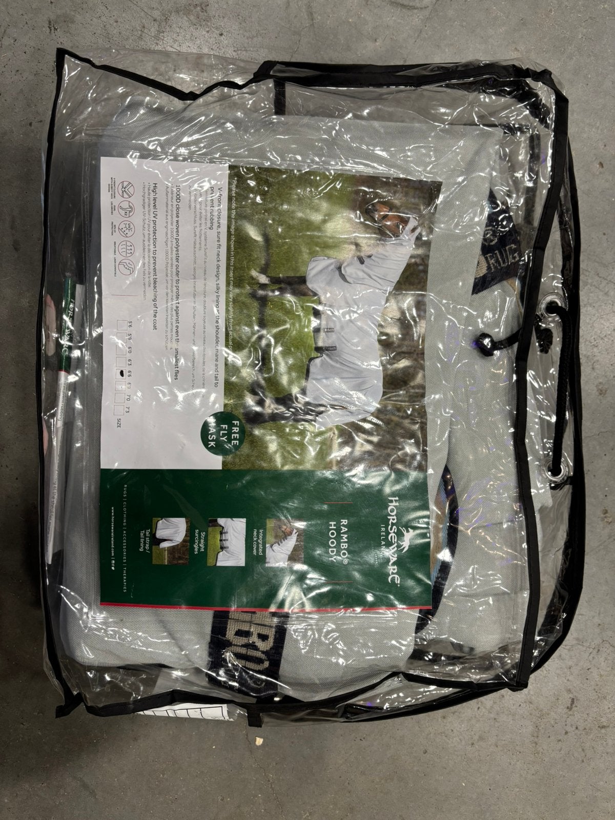 Horseware Rambo Hoodie exceemdeken 145/195, Dieren en Toebehoren, Paarden en Pony's | Dekens en Dekjes, Ophalen of Verzenden, Nieuw