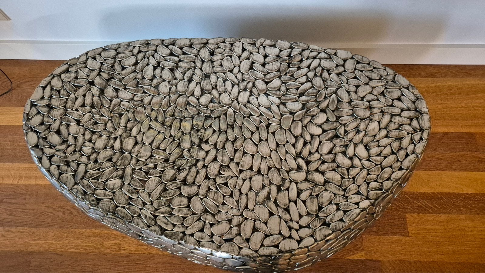stone mosaic salon tafel., Ophalen of Verzenden, Overige vormen, 100 tot 150 cm, 50 tot 100 cm