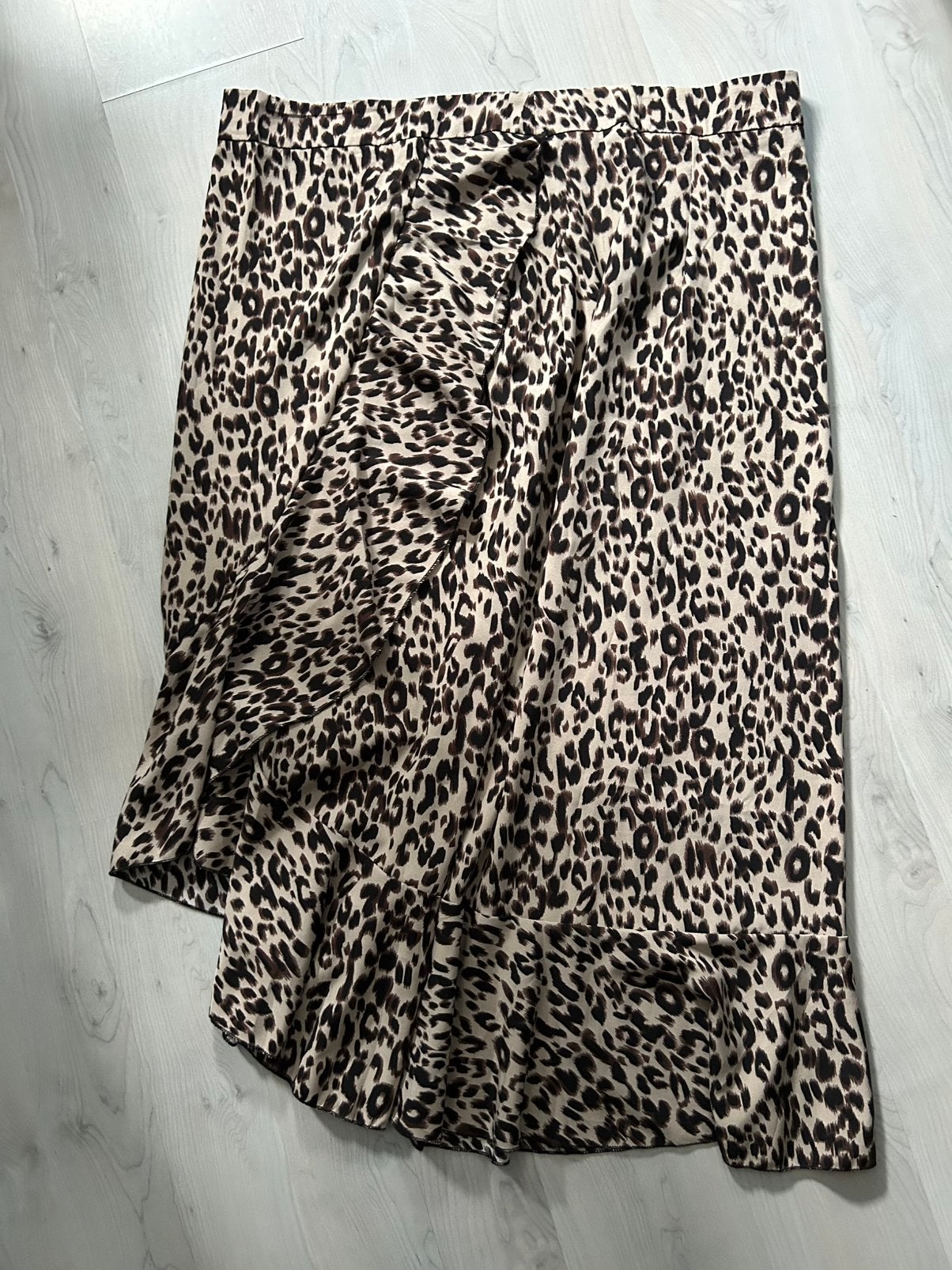 Rok Tijgerprint maat 46., Kleding | Dames, Rokken, Bruin, Maat 46/48 (XL) of groter, Ophalen of Verzenden, Zo goed als nieuw