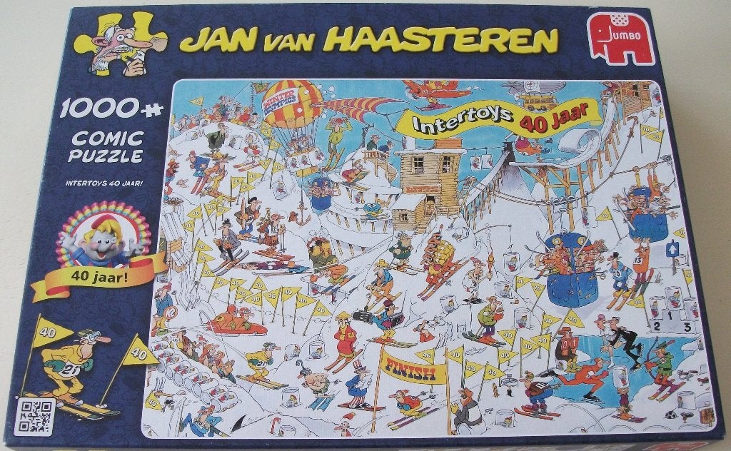 Puzzel *** INTERTOYS 40 JAAR! *** 1000 stukjes J v Haasteren, Ophalen of Verzenden, 500 t/m 1500 stukjes, Gebruikt, Legpuzzel