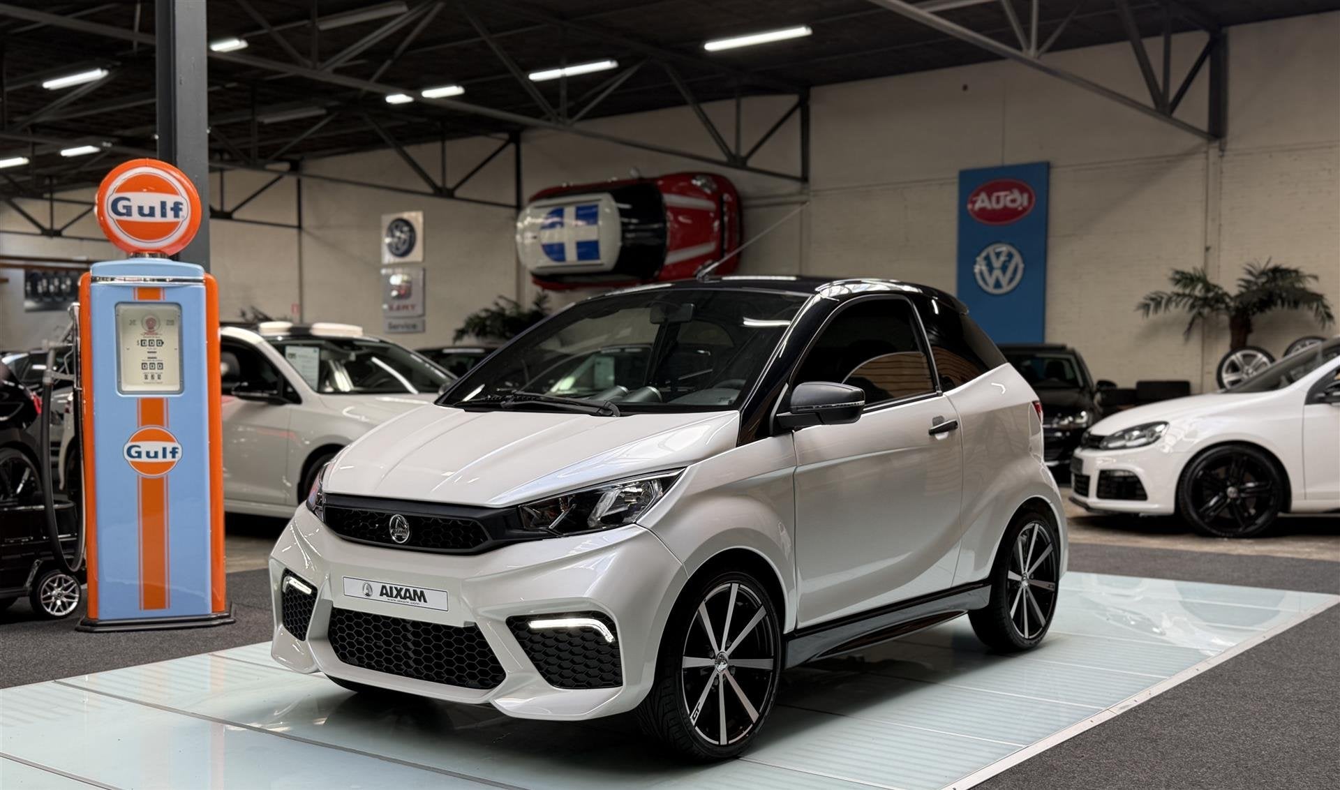 Aixam brommobiel Coupe GTI | LED | Sportvelgen | Carplay | L, Auto's, Automaat, 8 pk, Gebruikt, Overige kleuren