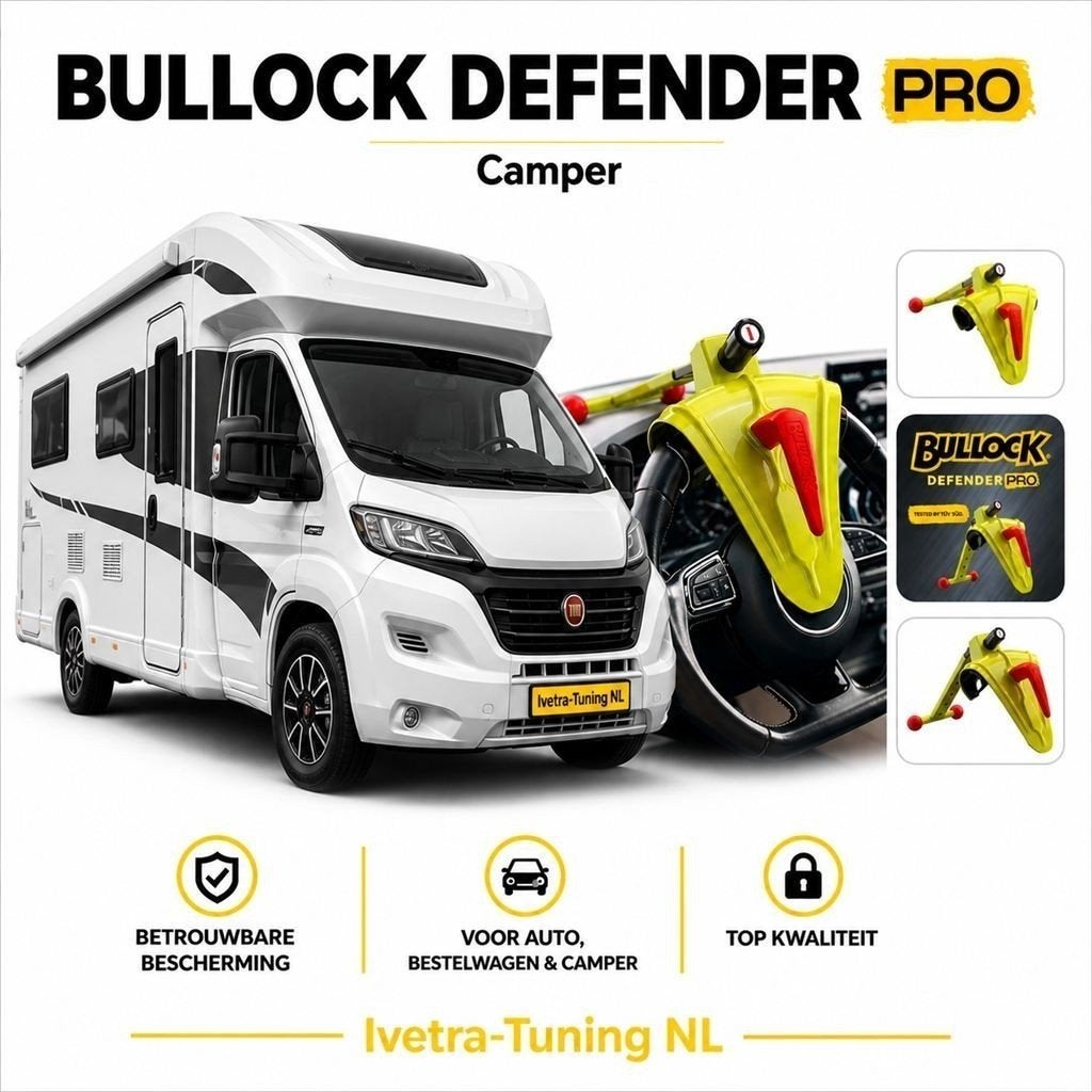 Bullock Defender | Stuurslot Camper, Info@ivetra-tuning.nl  |  www.ivetra-tuning.nl, Ophalen of Verzenden, Ivetra-Tuning NL, Huissen