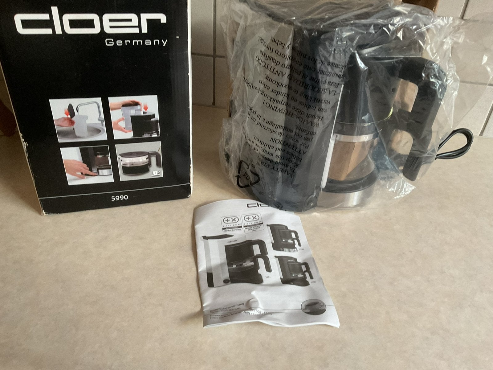 Cloer ,koffiezetapparaat. Nieuw., Ophalen, Nieuw, Koffiemachine