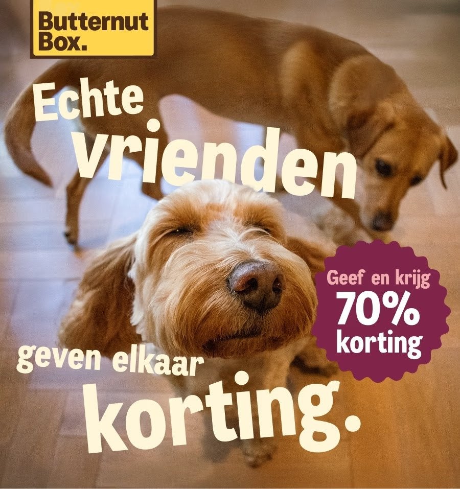 70% korting op je eerste Butternut Box, Dieren en Toebehoren, Dierenvoeding, Ophalen of Verzenden, Hond