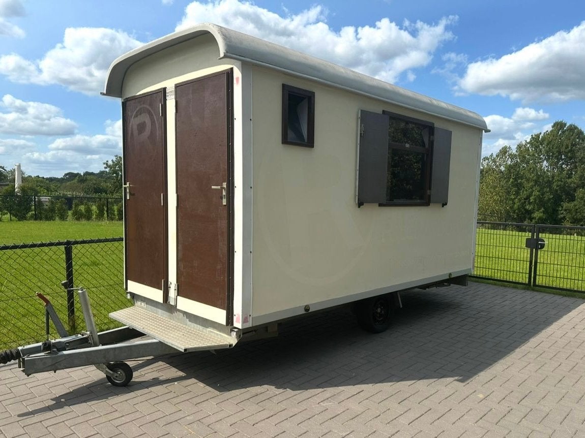 Brouwer snelverkeer schaftwagen / bouwkeet / pipowagen, Ophalen, Gebruikt