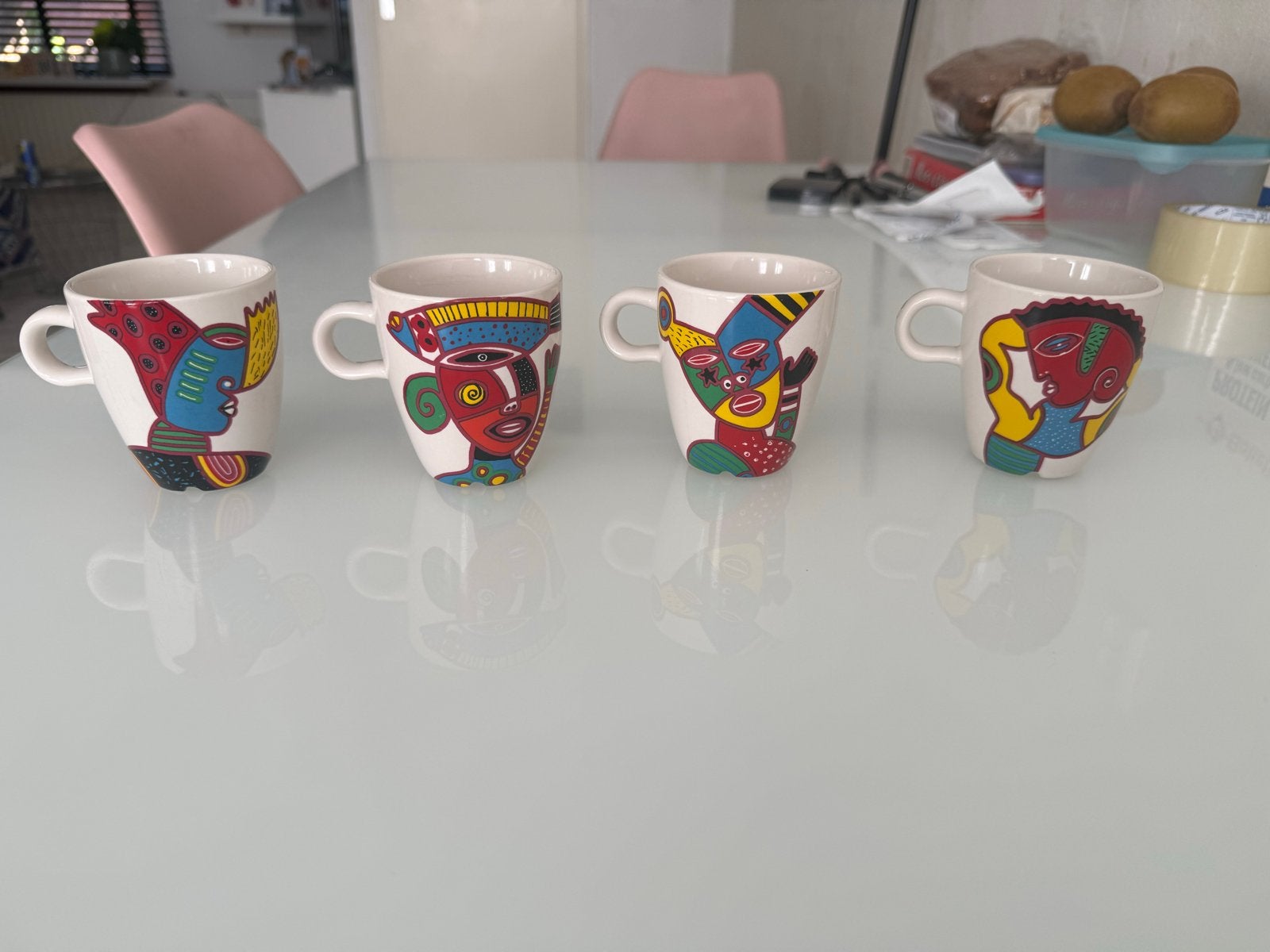 Douwe egberts kopjed nicolai carels, Overige merken, Keramiek, Zo goed als nieuw, Overige stijlen
