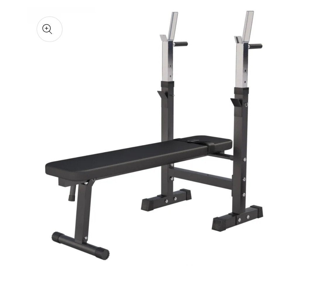 Verstelbare en opklapbare halterbank Gorilla Sports, Ophalen, Gebruikt, Rug, Fitnessbank