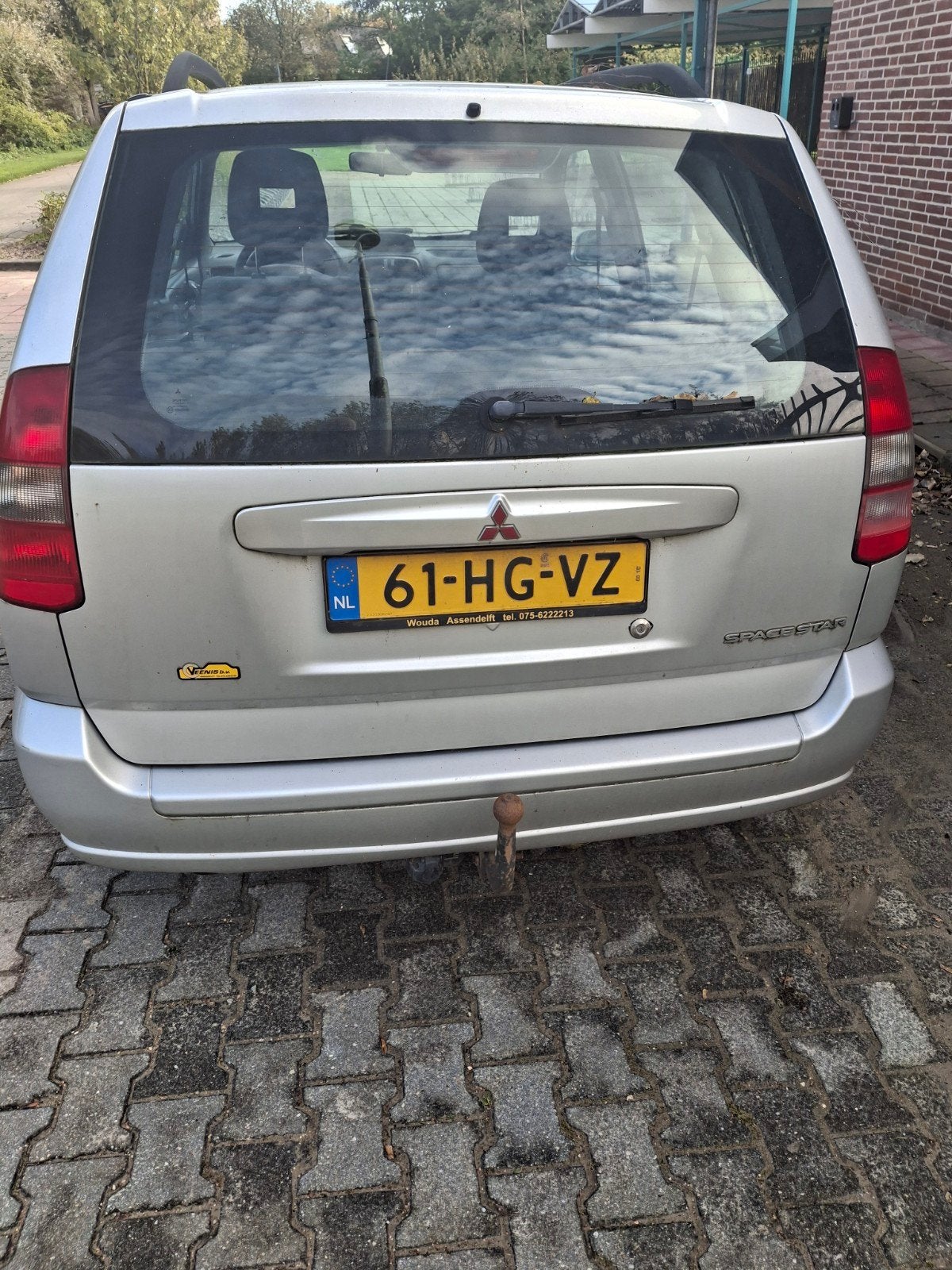 Mitsubishi Space Star 1.6 Family 2001 Grijs, Auto's, Voorwielaandrijving, 4 cilinders, 49 €/maand, 1200 kg
