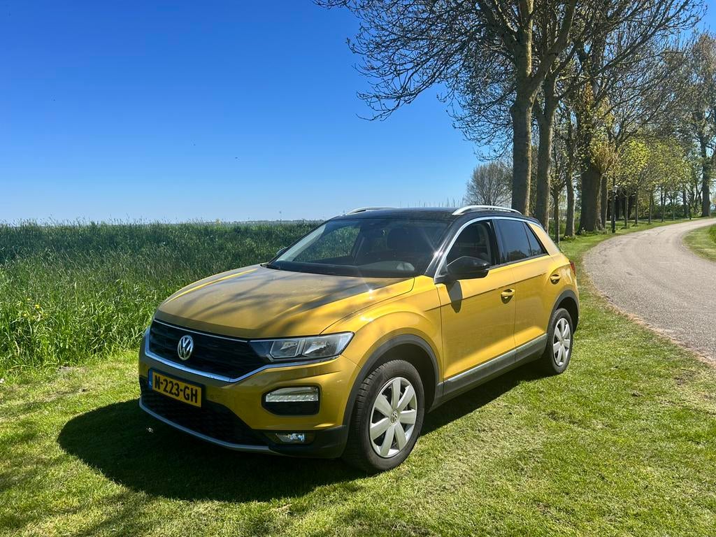 Volkswagen T-Roc 1.0 TSI 115pk 2018 Geel, Voorwielaandrijving, Zwart, Geel, 115 pk