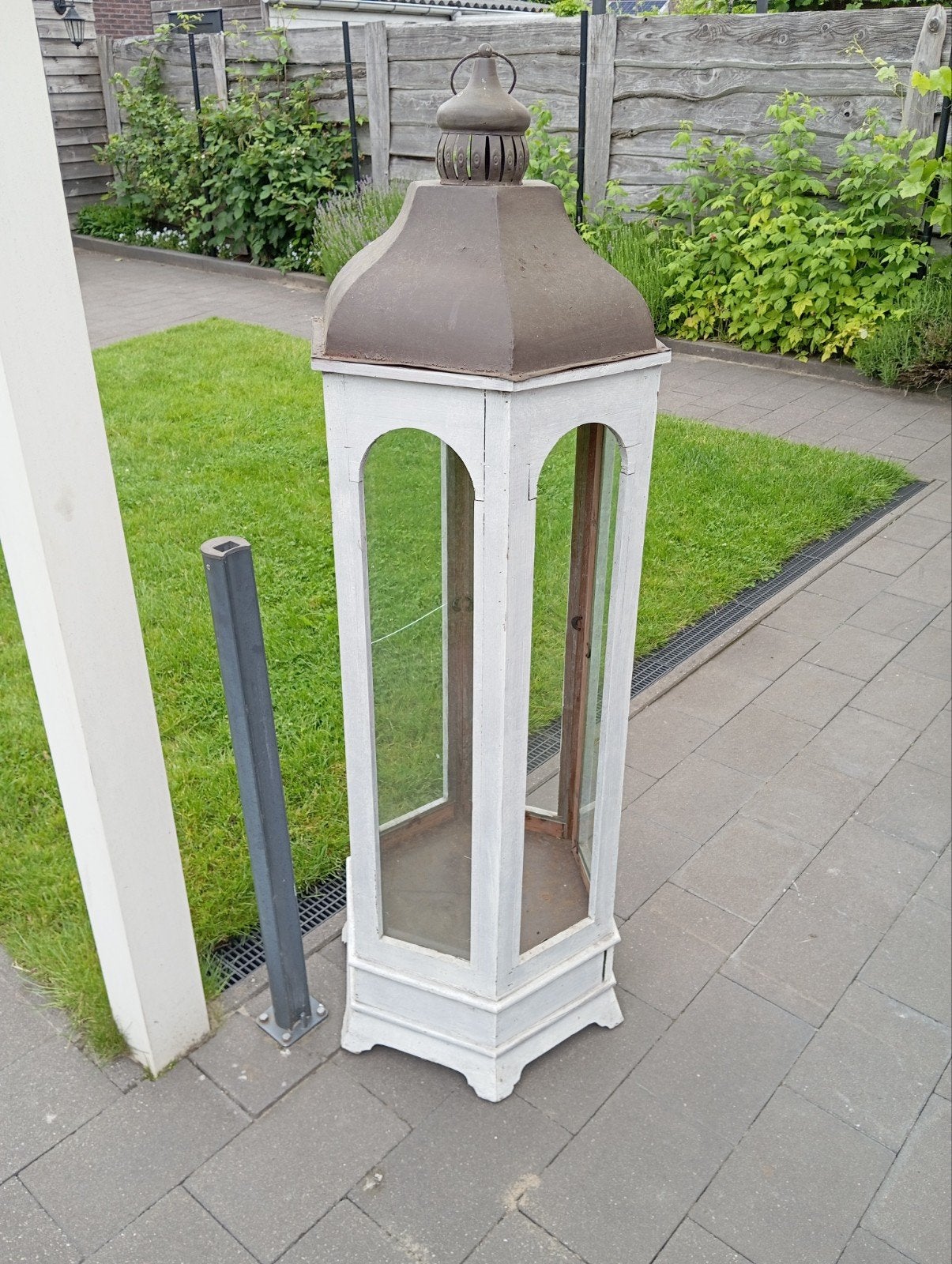 Grote decoratieve lantaarn voor binnen/buiten, Ophalen, Gebruikt