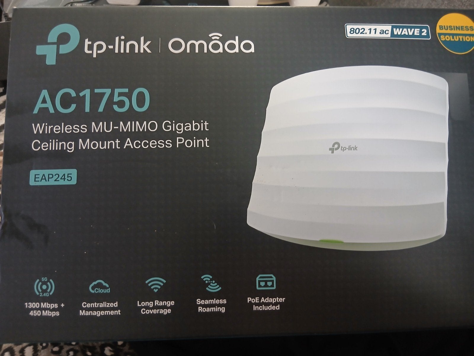TP-Link Omada AC1750 EAP245 Wireless Access Point, Ophalen of Verzenden, Zo goed als nieuw, TP-Link