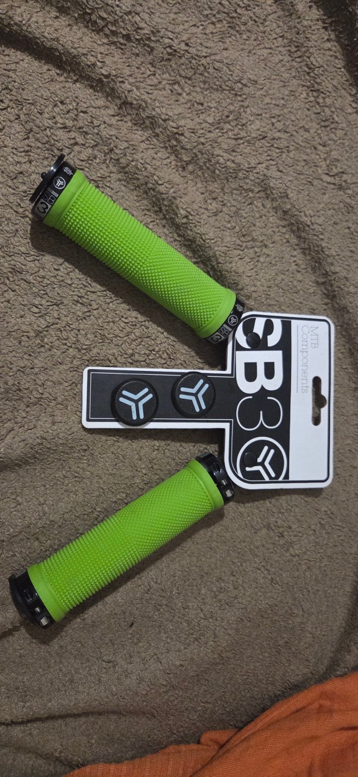 SB3 Kheops Lock-on Grips - Groen, Stuur, Nieuw, Ophalen of Verzenden, Rubber