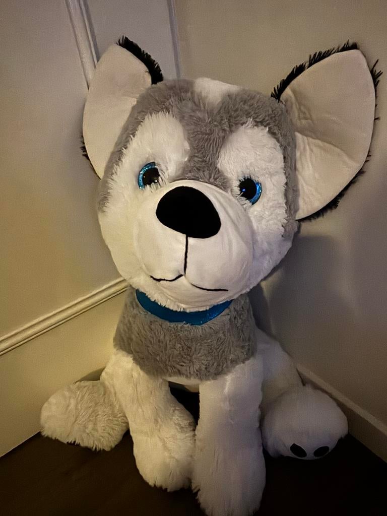 Huskey knuffel, Ophalen of Verzenden, Zo goed als nieuw, Overige typen