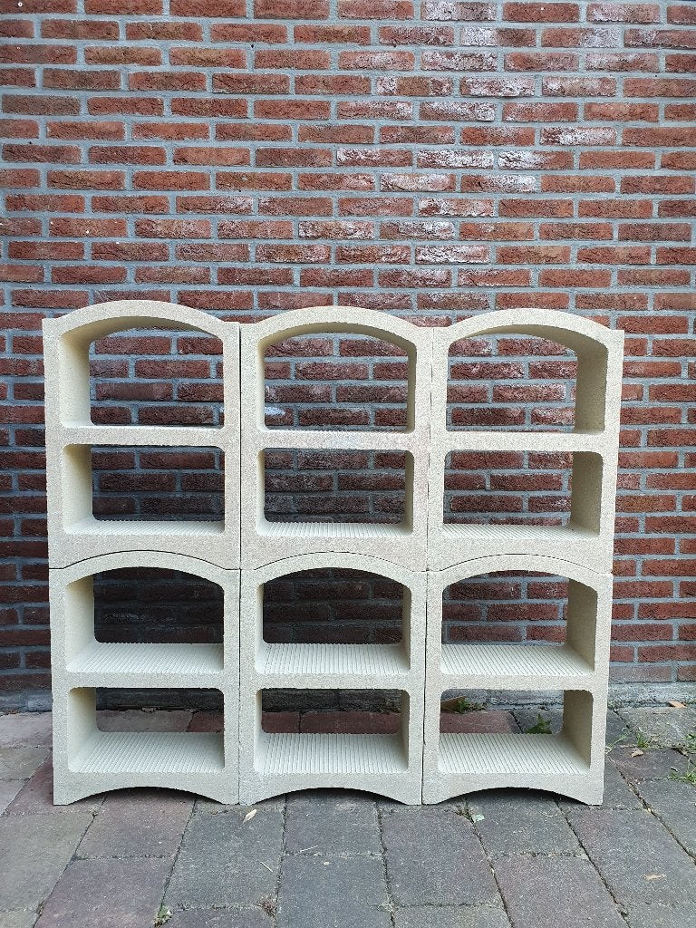 Stapelbare keramische wijnrekken / kelderblokken - 6 stuks, Huis en Inrichting, Ophalen, Zo goed als nieuw