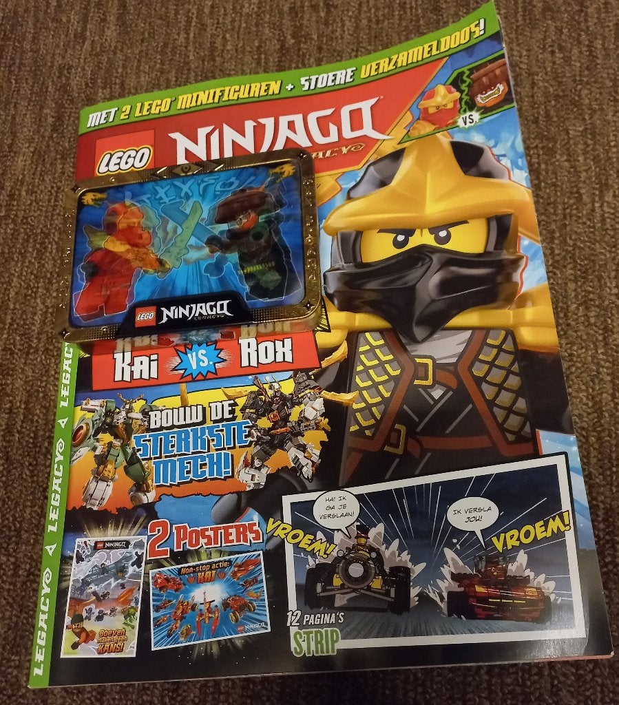 Lego Ninjago Rox Kai , in blikje op magazine nieuw ongebruik, Ophalen of Verzenden, Nieuw, Inclusief minifiguren