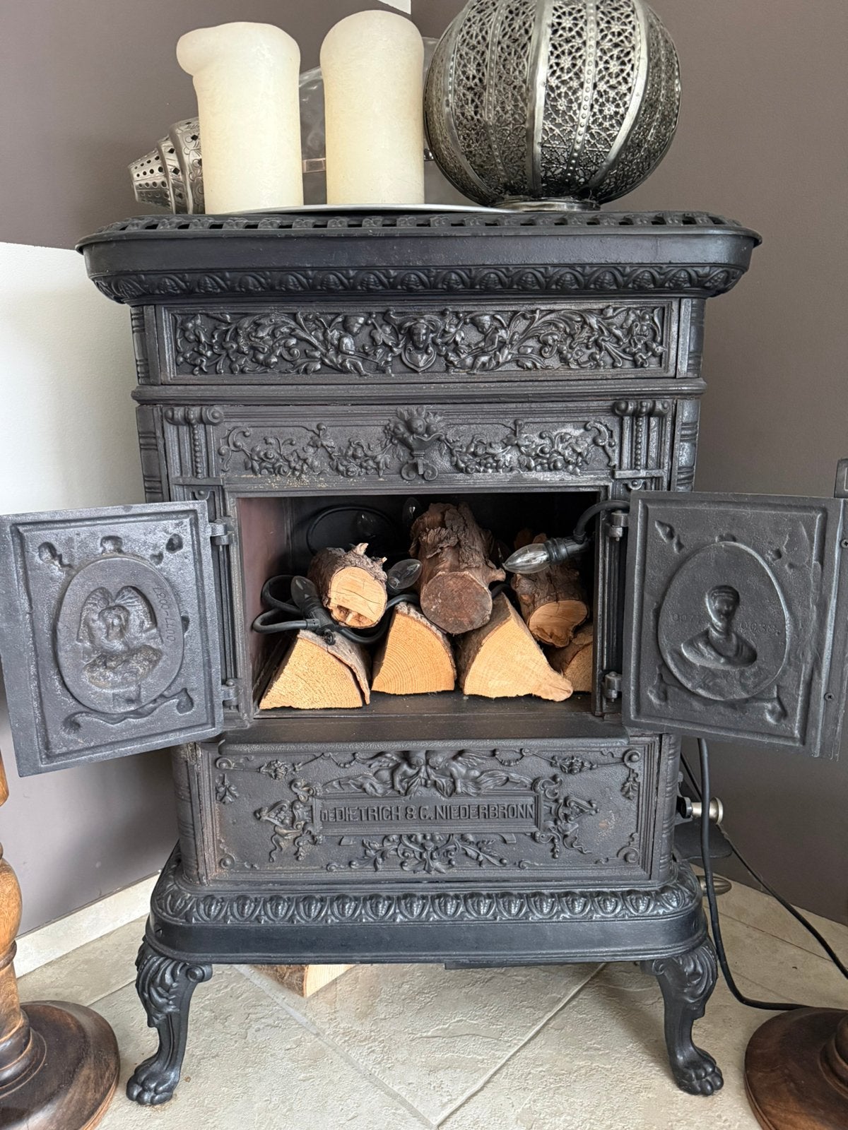 Mooie antieke houtkachel, Ophalen of Verzenden, Zo goed als nieuw, Hout, Houtkachel