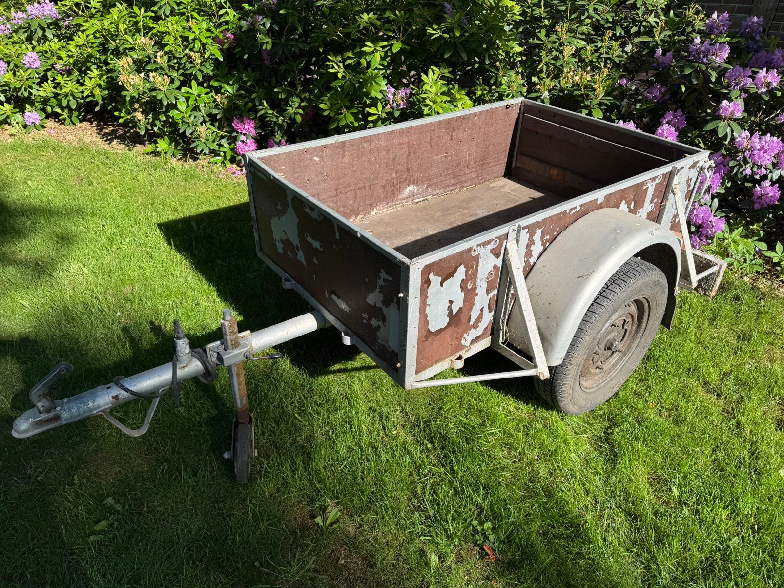 Aanhangwagen Autoaanhanger Quad Aanhanger, Tuin en Terras, Ophalen, Gebruikt