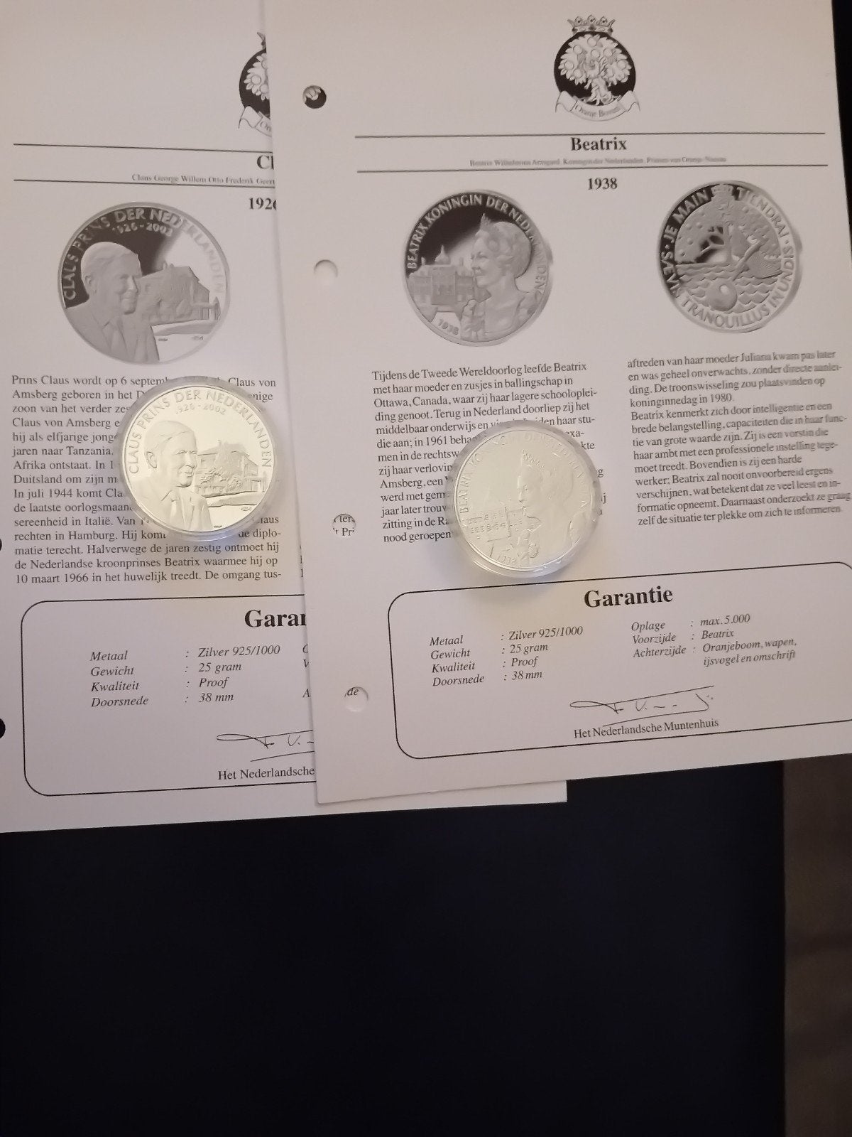 zilveren munten Beatrix en claus, Postzegels en Munten, Ophalen of Verzenden, Nederland, Munten