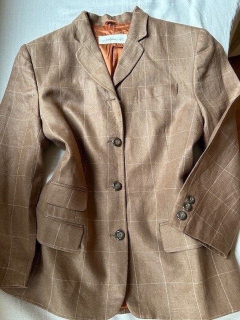 Linnen damesjasje maat 42/44 NIEUW, Kleding | Dames, Josephine & Co, Bruin, Verzenden, Maat 42/44 (L)
