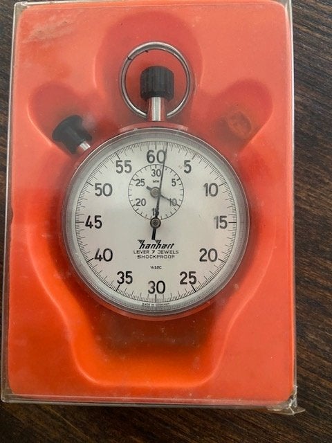 Hanhart lever 7 jewels stopwatch, Ophalen of Verzenden