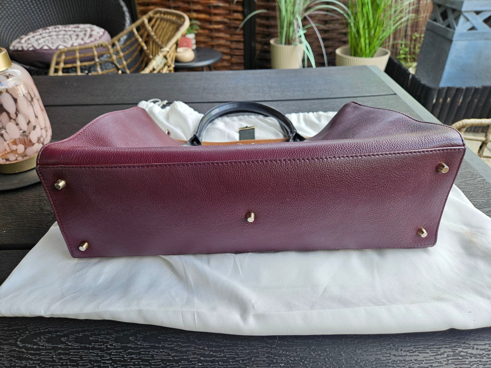 Furla Handtas Bordeauxrood Leer - Zo goed als nieuw, Ophalen of Verzenden, Zo goed als nieuw, Rood, Handtas