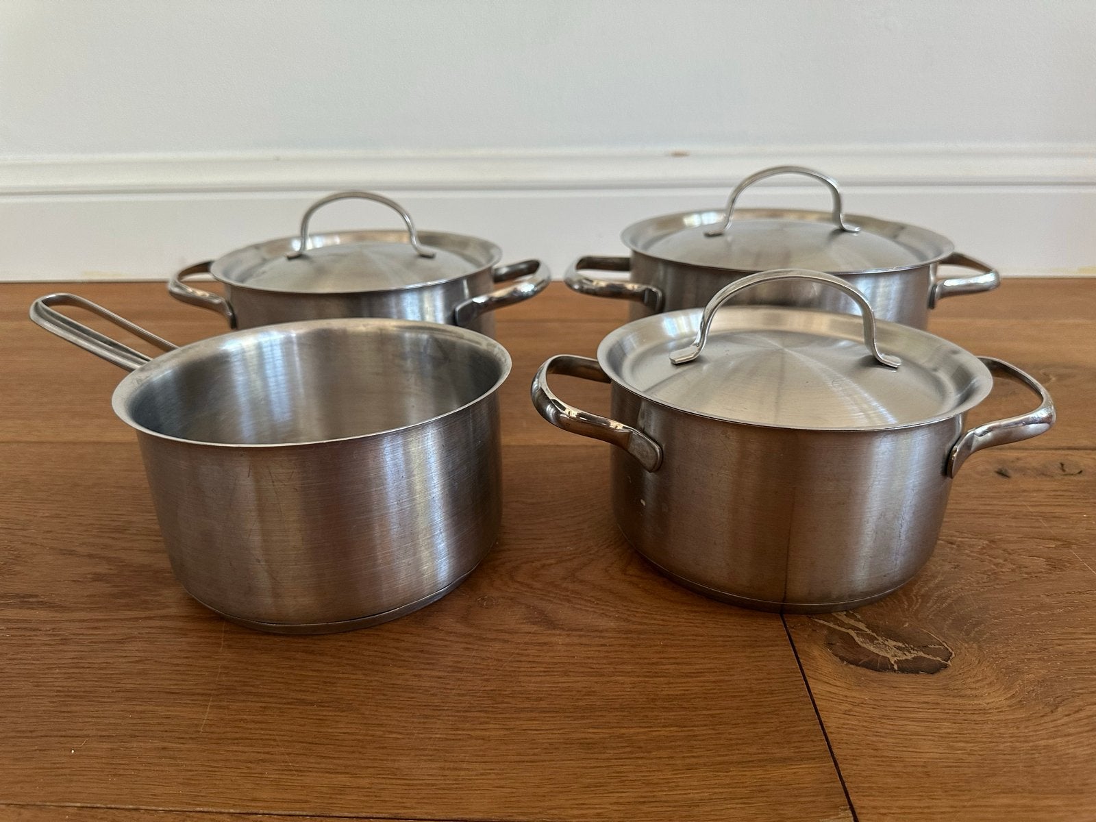 BK Pannenset 7-delig: 4 pannen, 3 deksels, gas/inductie, Ophalen, Gebruikt, BK, Pannenset