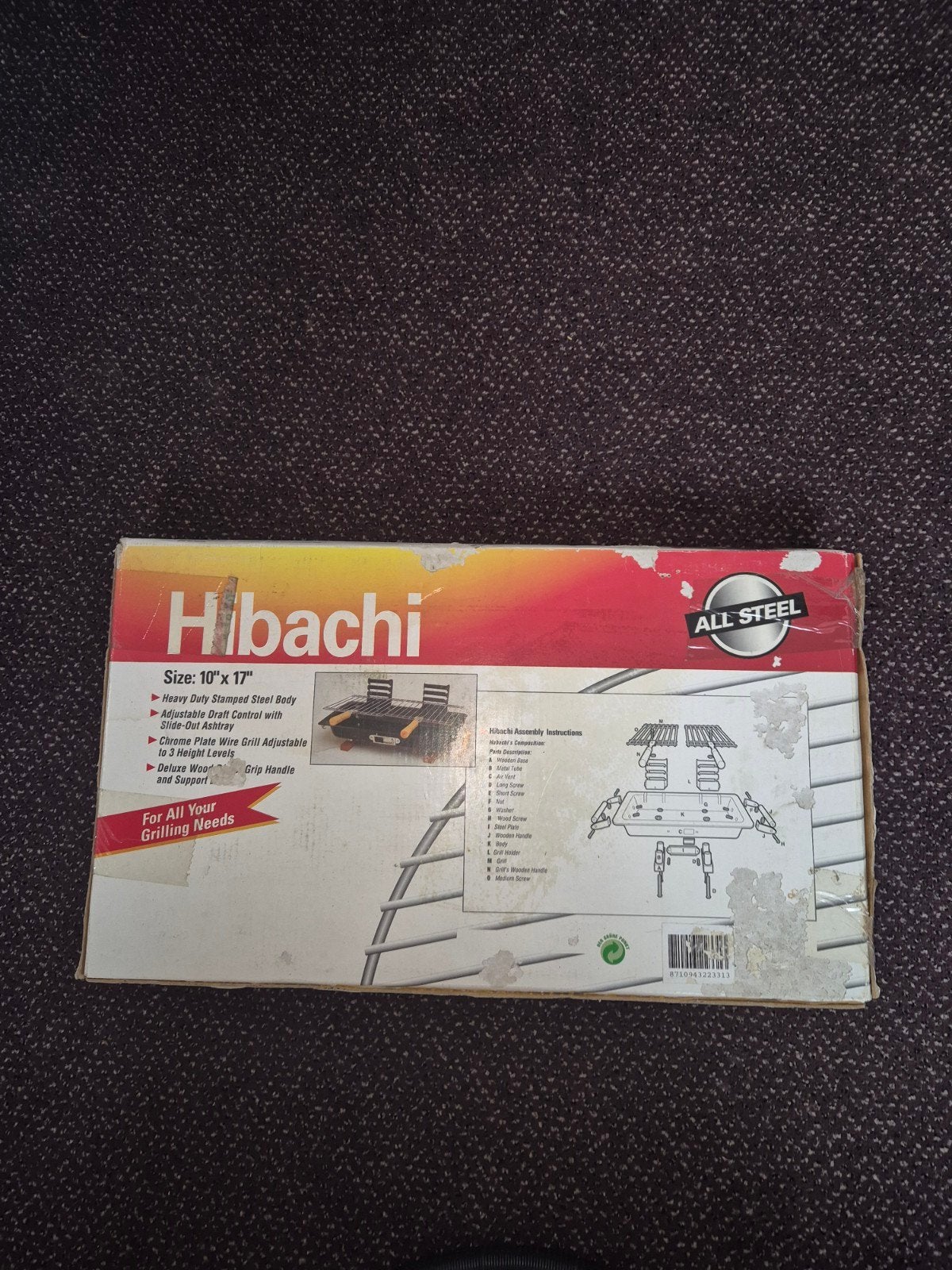 Hibachi BBQ Grill - Compact en Draagbaar, Ophalen of Verzenden, Nieuw, Hibachi