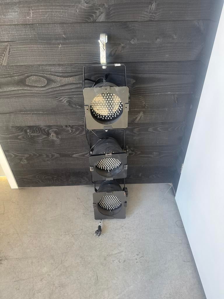 Led par set van 3 stuks, Muziek en Instrumenten, Licht en Laser, Ophalen, Gebruikt, Licht, Geluidgestuurd
