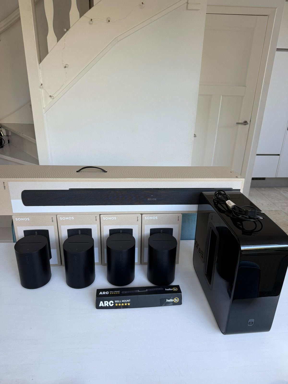 Sonos Set - Era 100 - arc ultra - Sub gen 2, Overige merken, Soundbar, 70 watt of meer, Ophalen of Verzenden