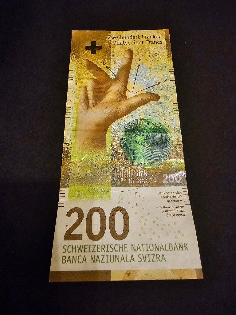 200 Zwitserse frank biljet, Verzenden, Buitenland, Munten