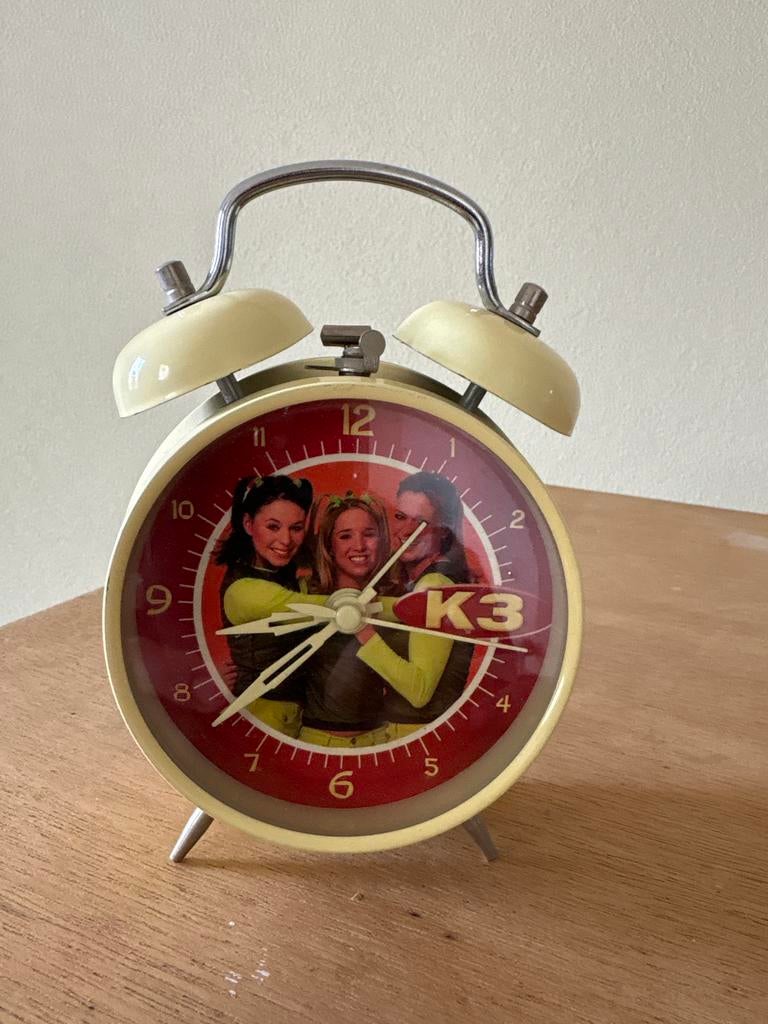 Vintage K3 Wekker - Analoog - Zo goed als nieuw, Ophalen, Zo goed als nieuw