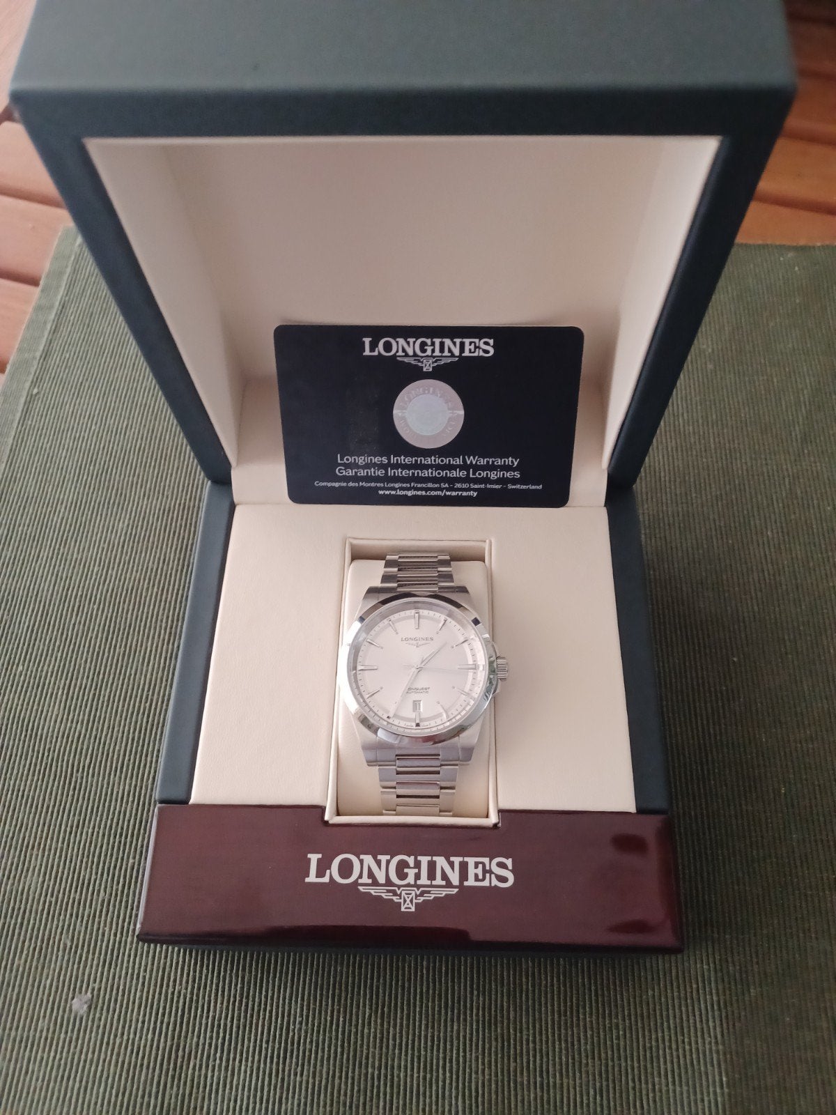 Longines Conquest Automatic NIEUW NOOIT GEDRAGEN, Staal, Staal, Polshorloge, Nieuw