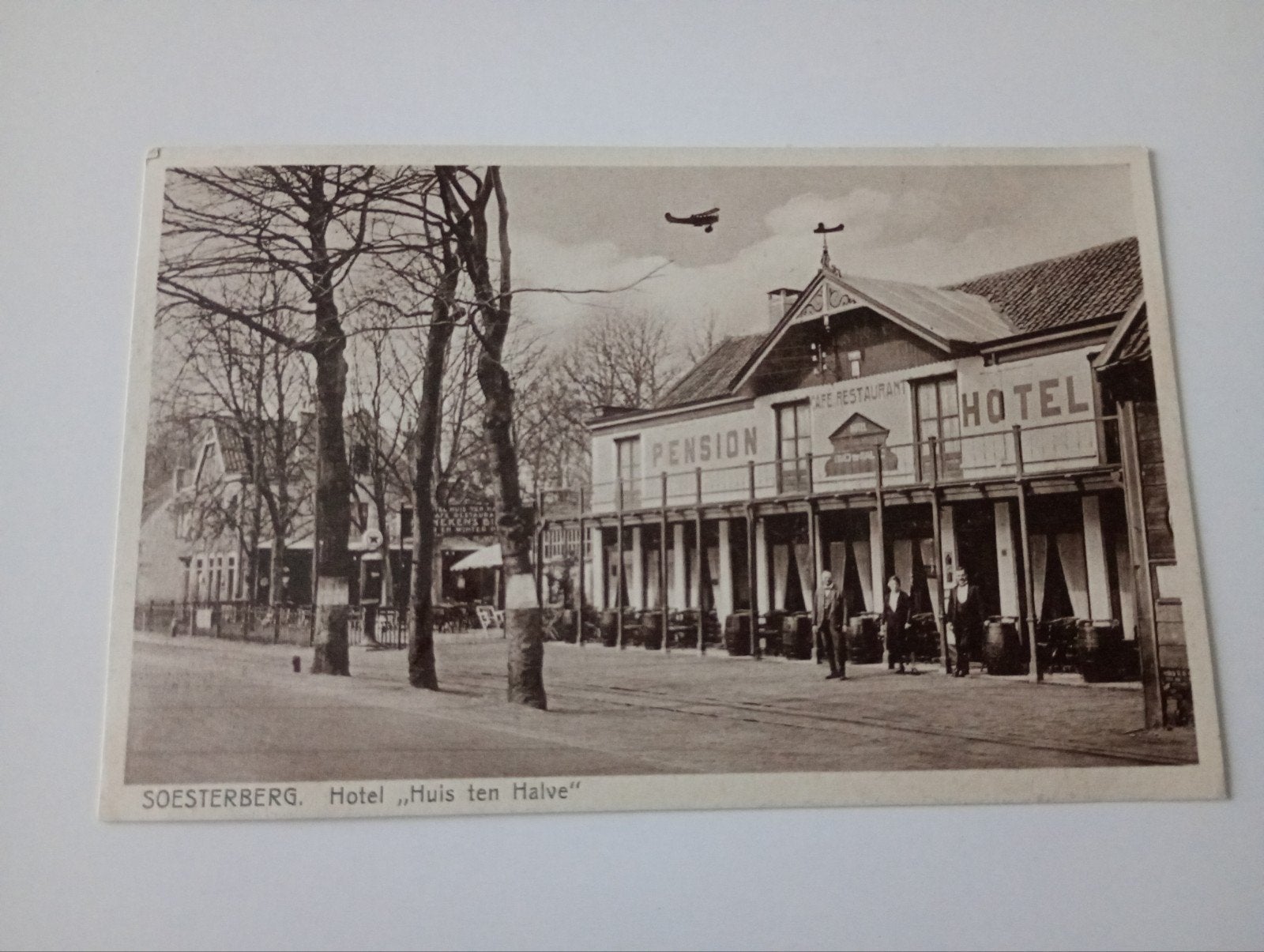 Soesterberg Hotel Huis ten Halve met Vliegtuig, Ophalen of Verzenden, 1920 tot 1940, Ongelopen, Utrecht