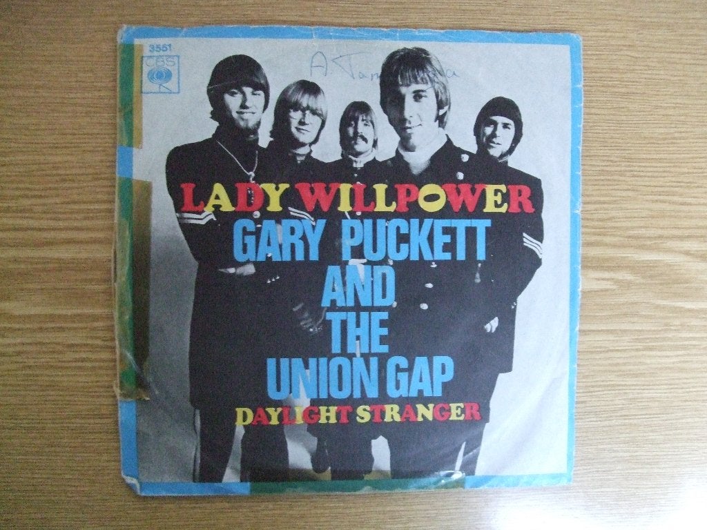 GARY PUCKETT AND THE UNION GAP    LADY WILLPOWER / DAYLIGHT, 7 inch, Ophalen of Verzenden, Zo goed als nieuw, Rock en Metal