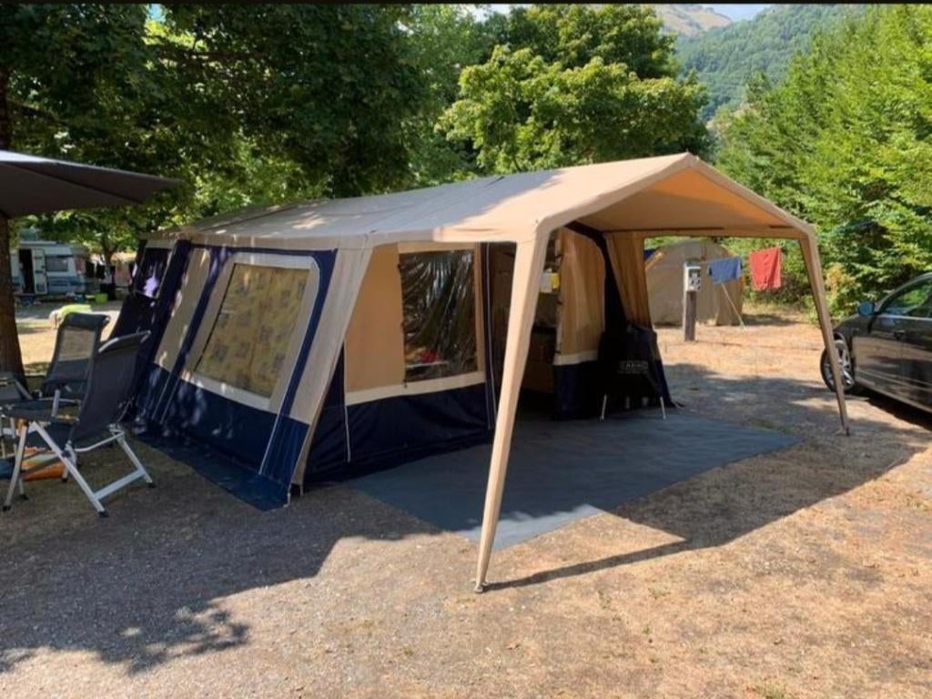 Vouwwagen Trigano Santili inclusief imperiaal, Caravans en Kamperen, Ophalen, Trigano, Meerkleurig, Aanwezig
