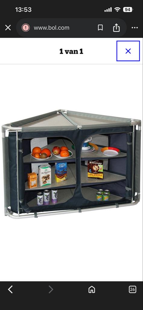 Defa Camping Hoekkast - Handig en Compact, Ophalen, Zo goed als nieuw