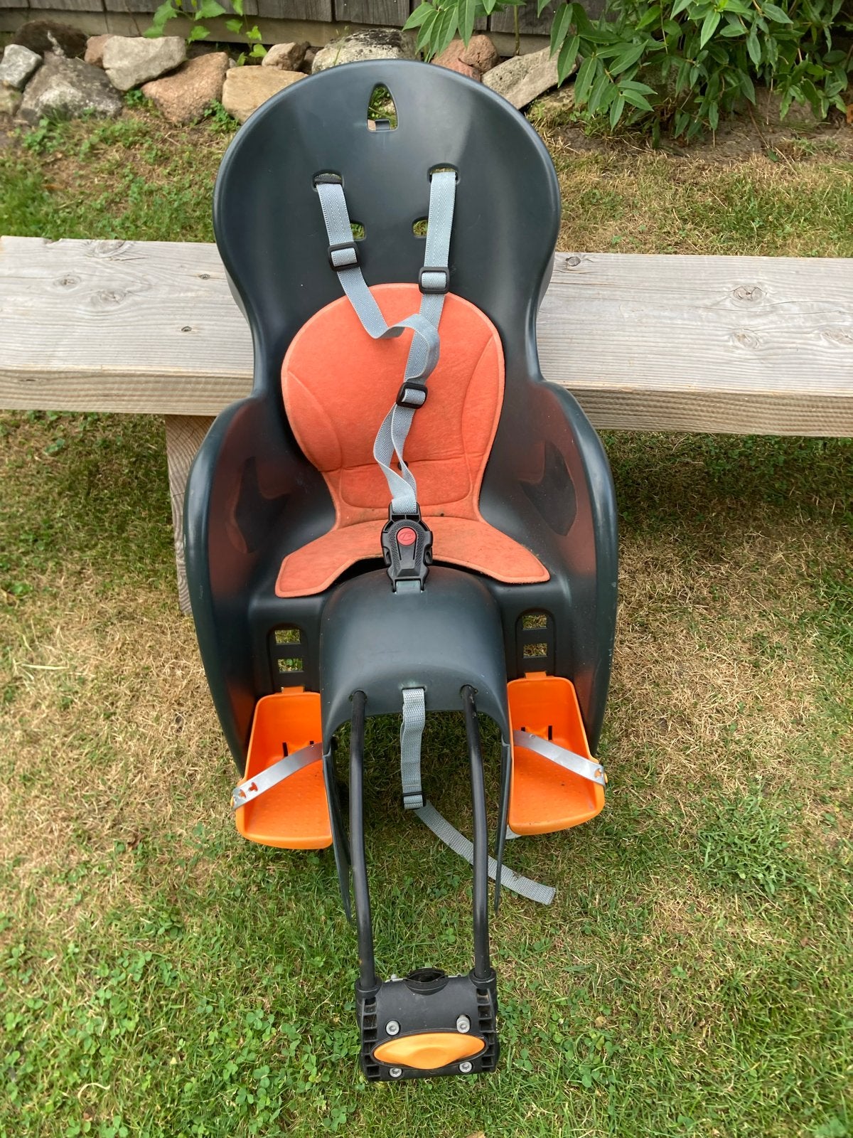 Polisport Wallaroo Achterzitje - Max 22kg, Ophalen, Gebruikt, Achterzitje, Voetsteuntjes