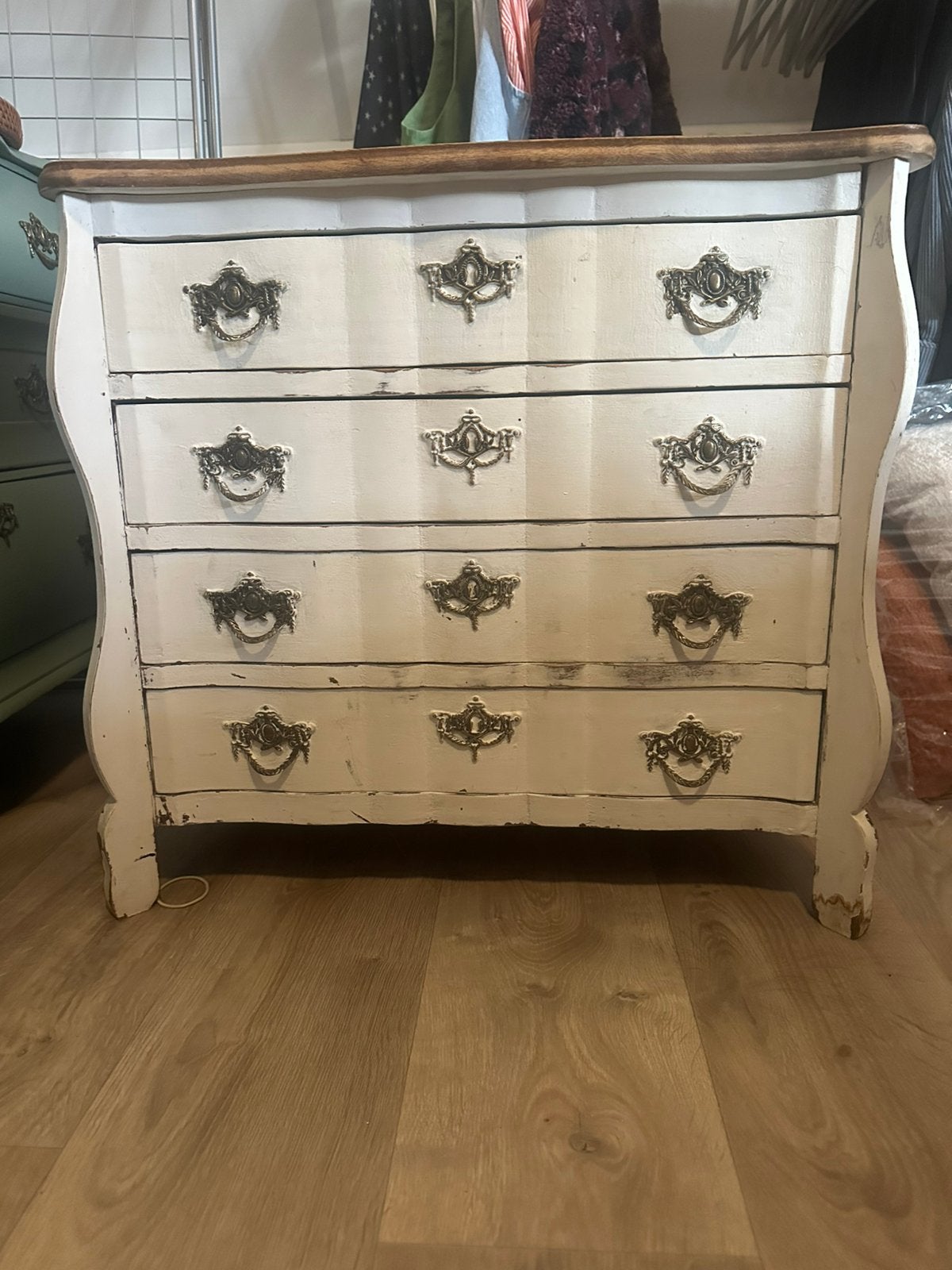 Klein vintage buikkastje, Huis en Inrichting, Zo goed als nieuw, 3 of 4 laden, Minder dan 100 cm, 25 tot 50 cm