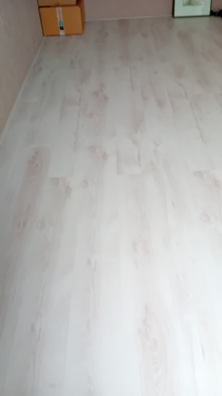 Laminaat 6mm wit beige., Ophalen, Zo goed als nieuw, Beige, Laminaat