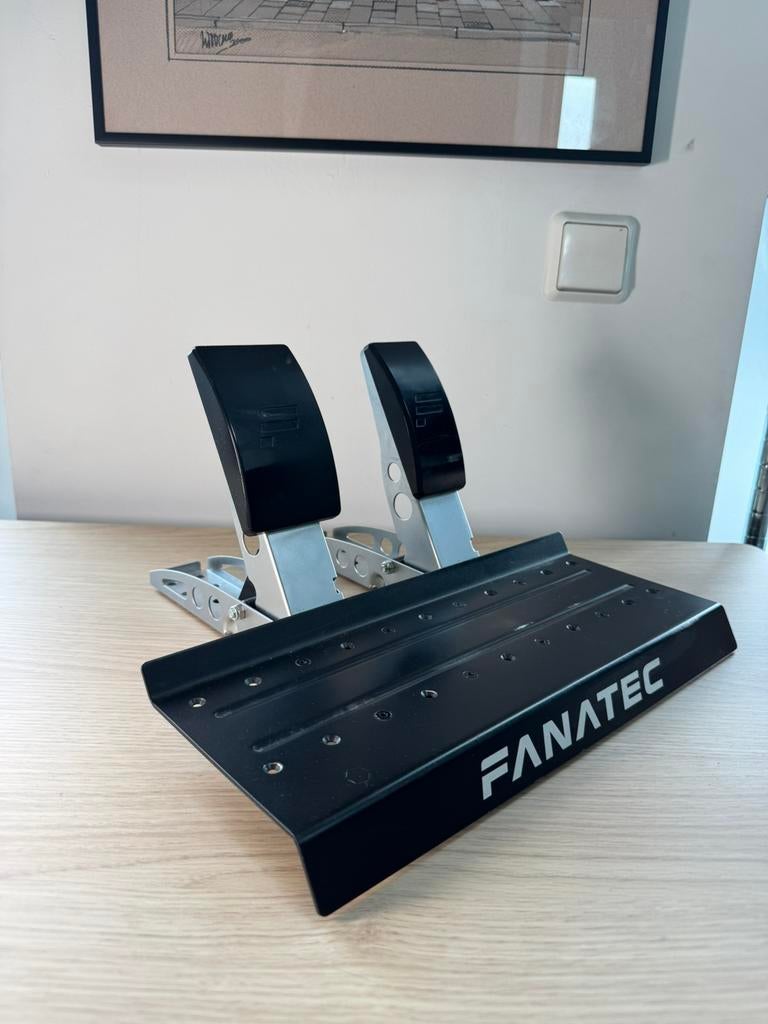 Fanatec CSL Pedalen (2-pedaal) + extra nieuwe montageplaat, Computers en Software, Joysticks, Ophalen of Verzenden, Zo goed als nieuw