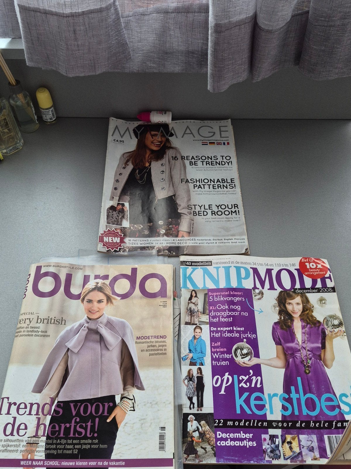 3x Mode Tijdschriften: Burda, Knipmode, My Image, Ophalen of Verzenden, Gelezen, Overige typen