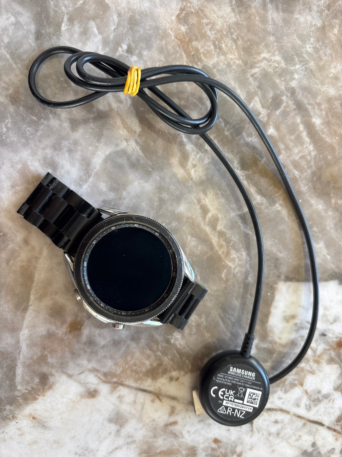 Samsung Galaxy Watch 45mm - Licht Bekrast, Sieraden, Tassen en Uiterlijk, Smartwatches, Ophalen, Gebruikt
