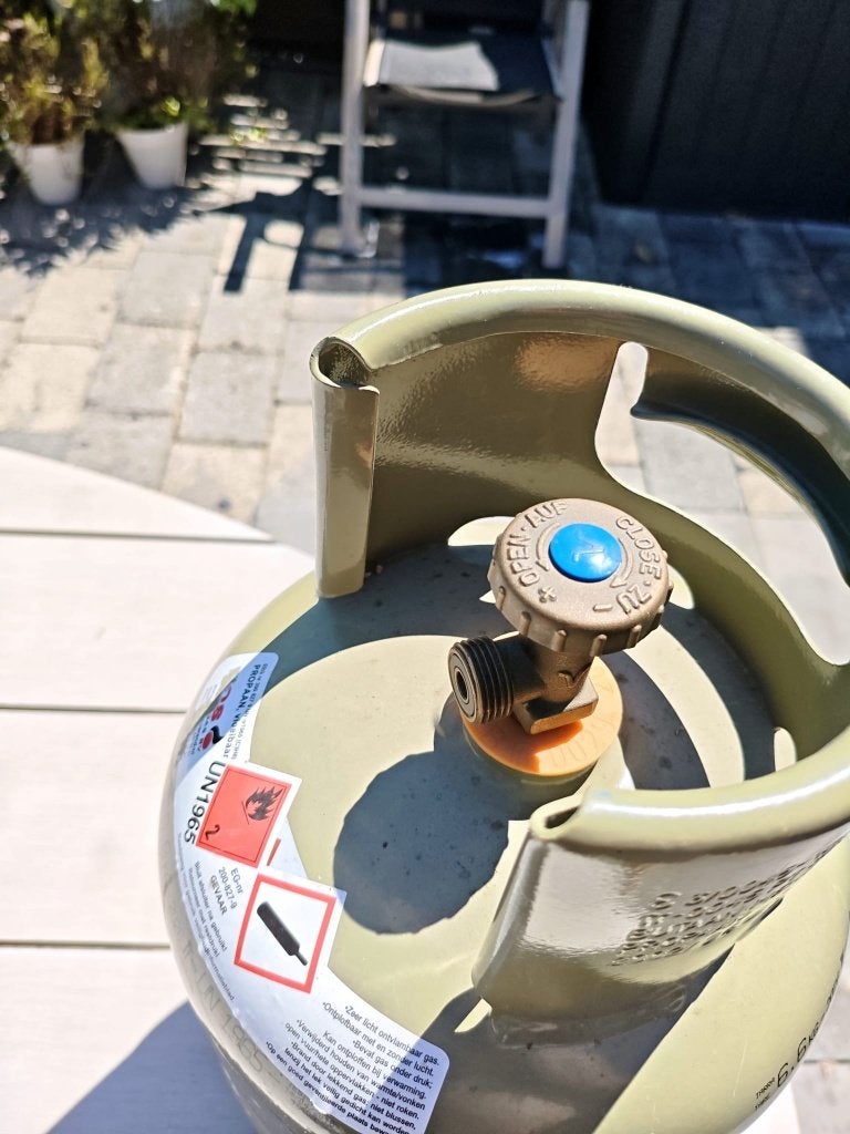 Gasfles 6,6kg, Caravans en Kamperen, Ophalen, Zo goed als nieuw