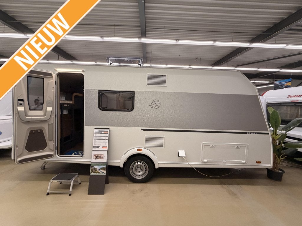 Knaus Sport 500 QDK 1800KG + Stappelbed, Dwarsbed, Bedrijf, Schokbreker, 5 tot 6 meter
