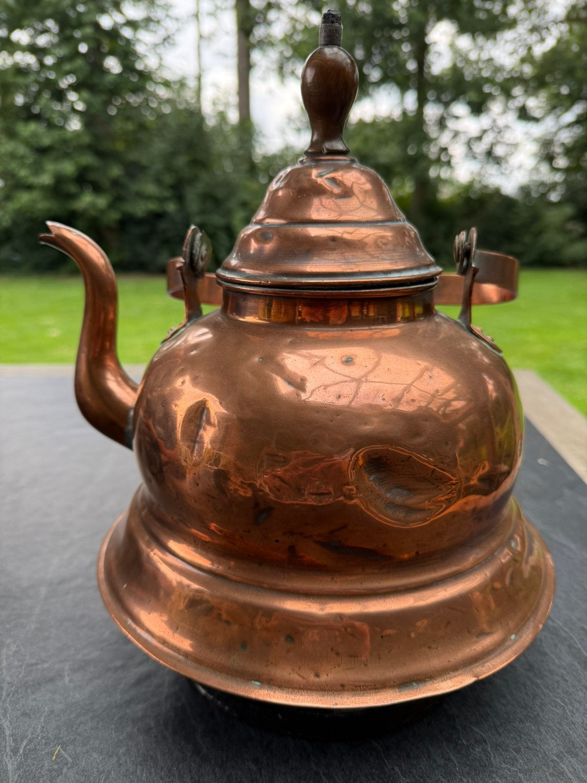 Koperen ketel met deksel. Vintage, Ophalen, Koper